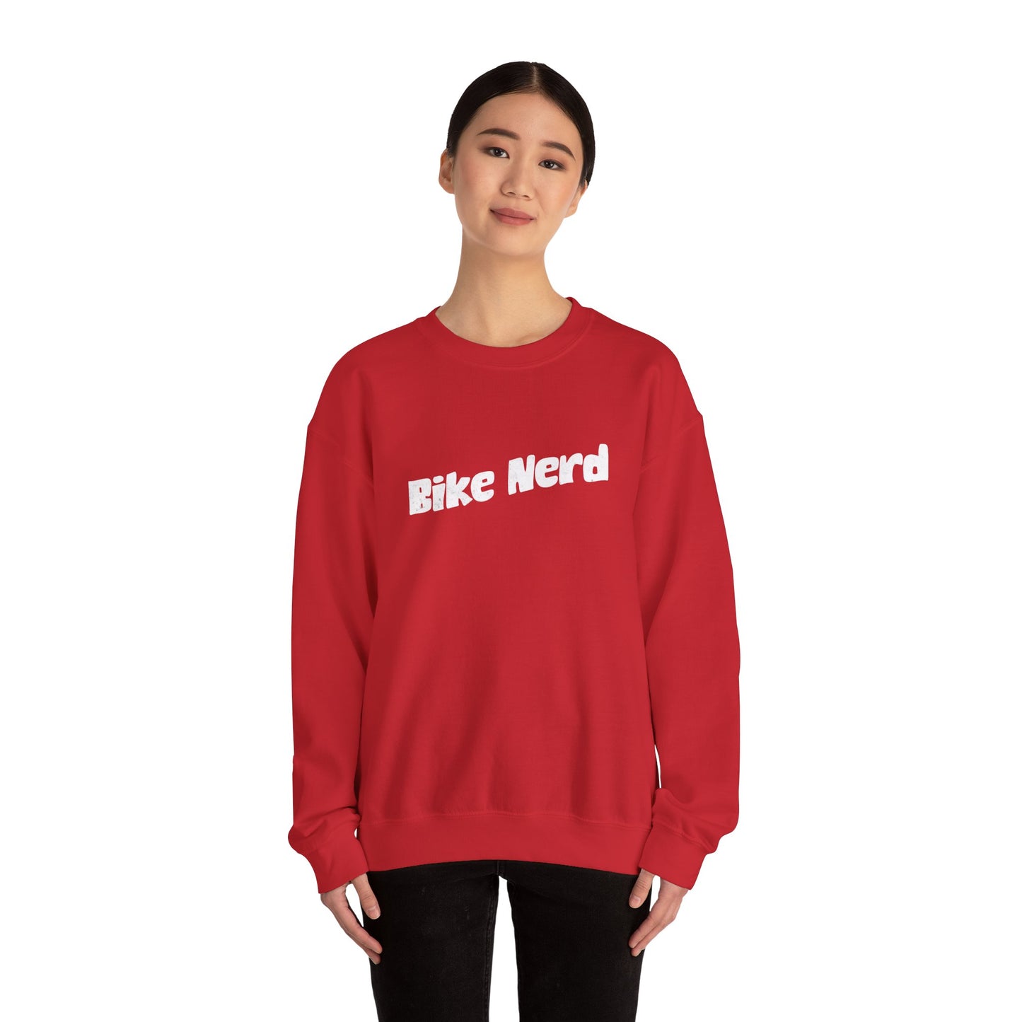 Bike Nerd Sweatshirt | Gildan 18000 Heavy Blend | Cycling Humor Crewneck | Bike Lifestyle Pullover