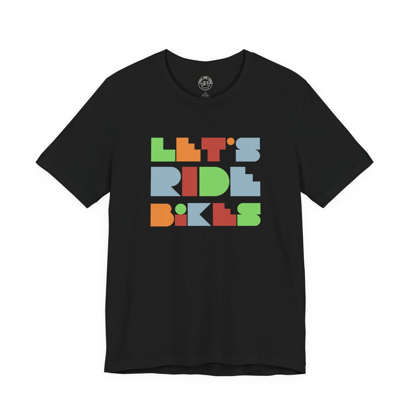 Let’s Ride Bikes – Modern Graphic Cycling T-Shirt