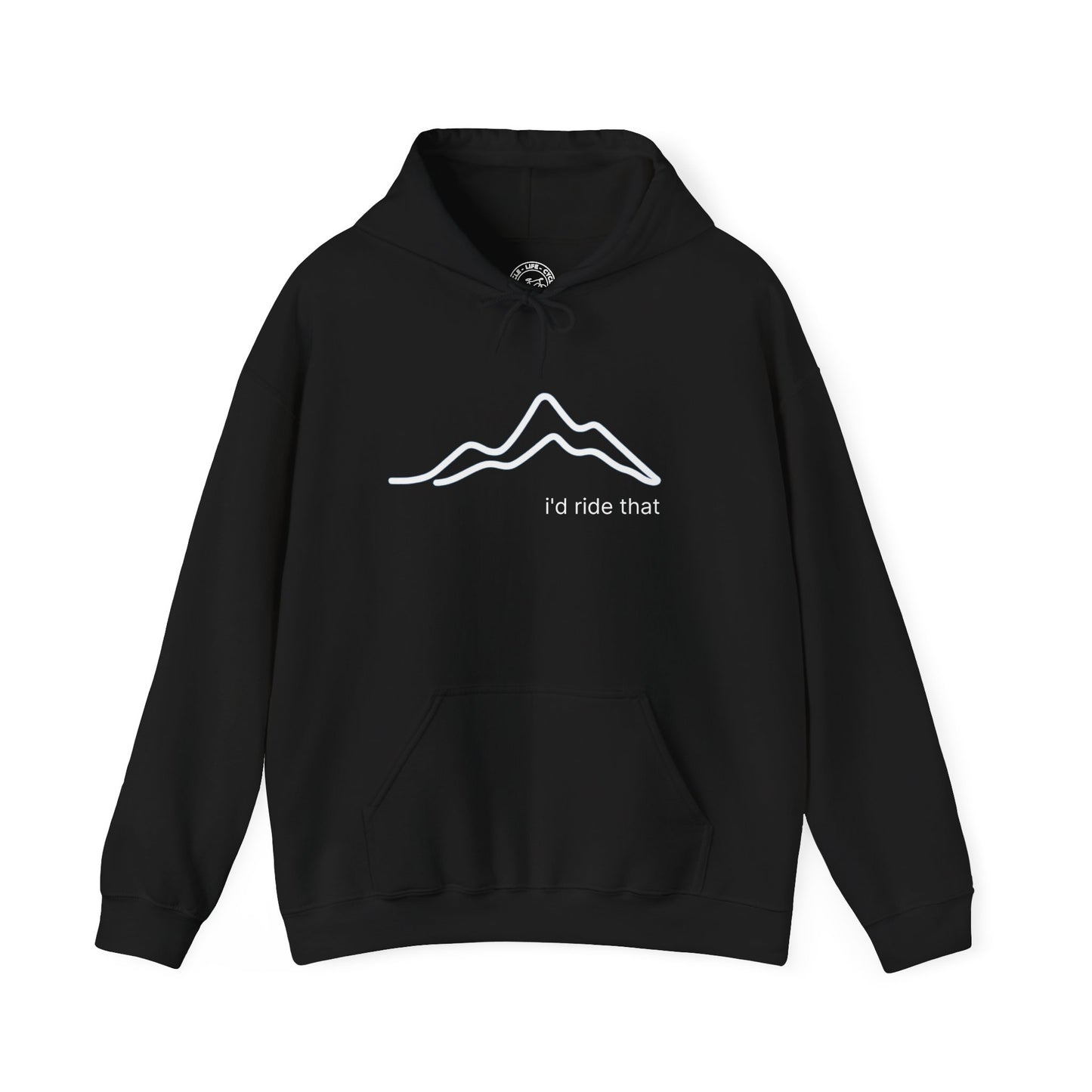 I’d Ride That Cycling Hoodie | Gildan 18500 Heavy Blend | Elevation Profile Bike Hoodie | Cycling Lifestyle Sweatshirt