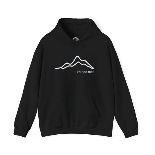 I’d Ride That Cycling Hoodie | Gildan 18500 Heavy Blend | Elevation Profile Bike Hoodie | Cycling Lifestyle Sweatshirt