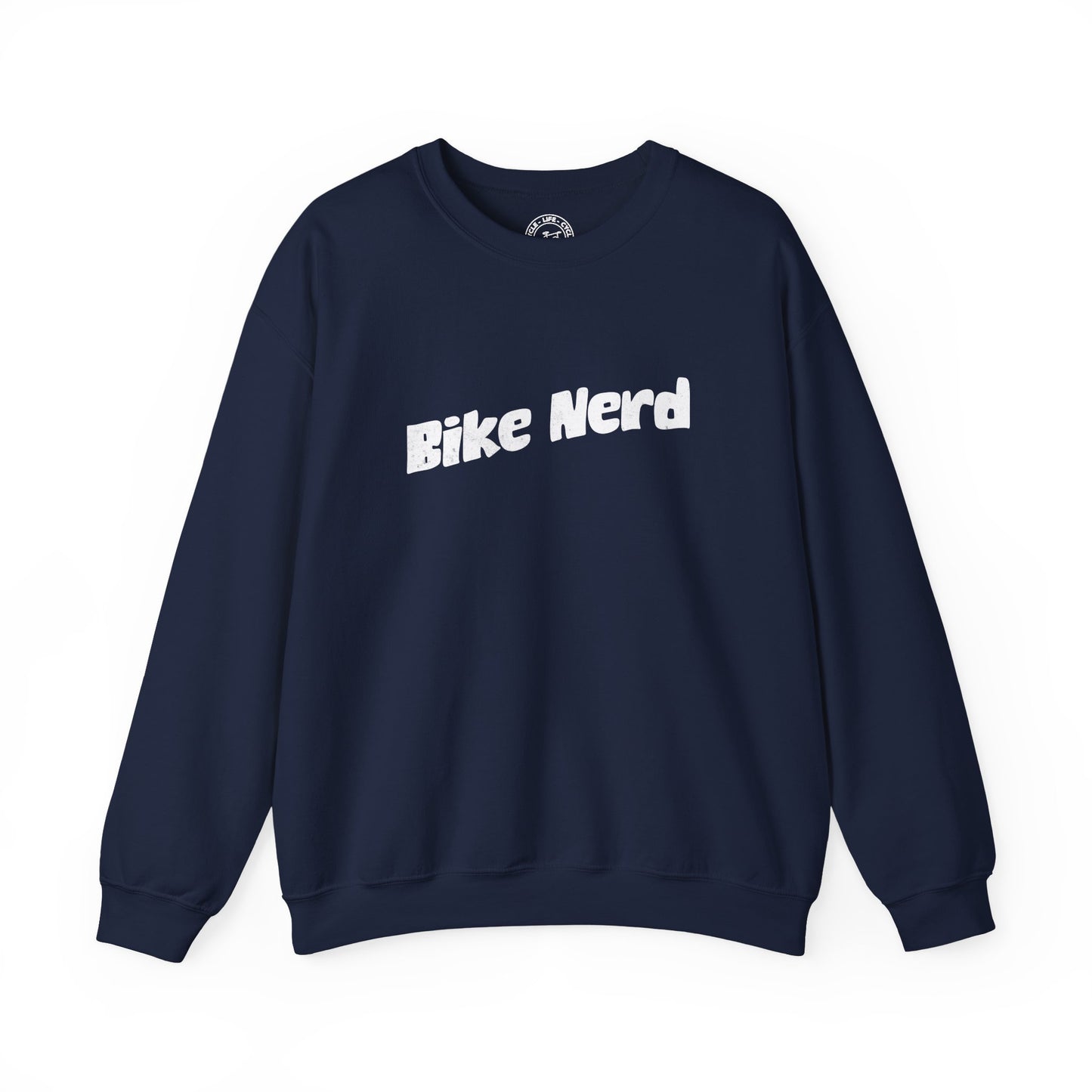 Bike Nerd Sweatshirt | Gildan 18000 Heavy Blend | Cycling Humor Crewneck | Bike Lifestyle Pullover