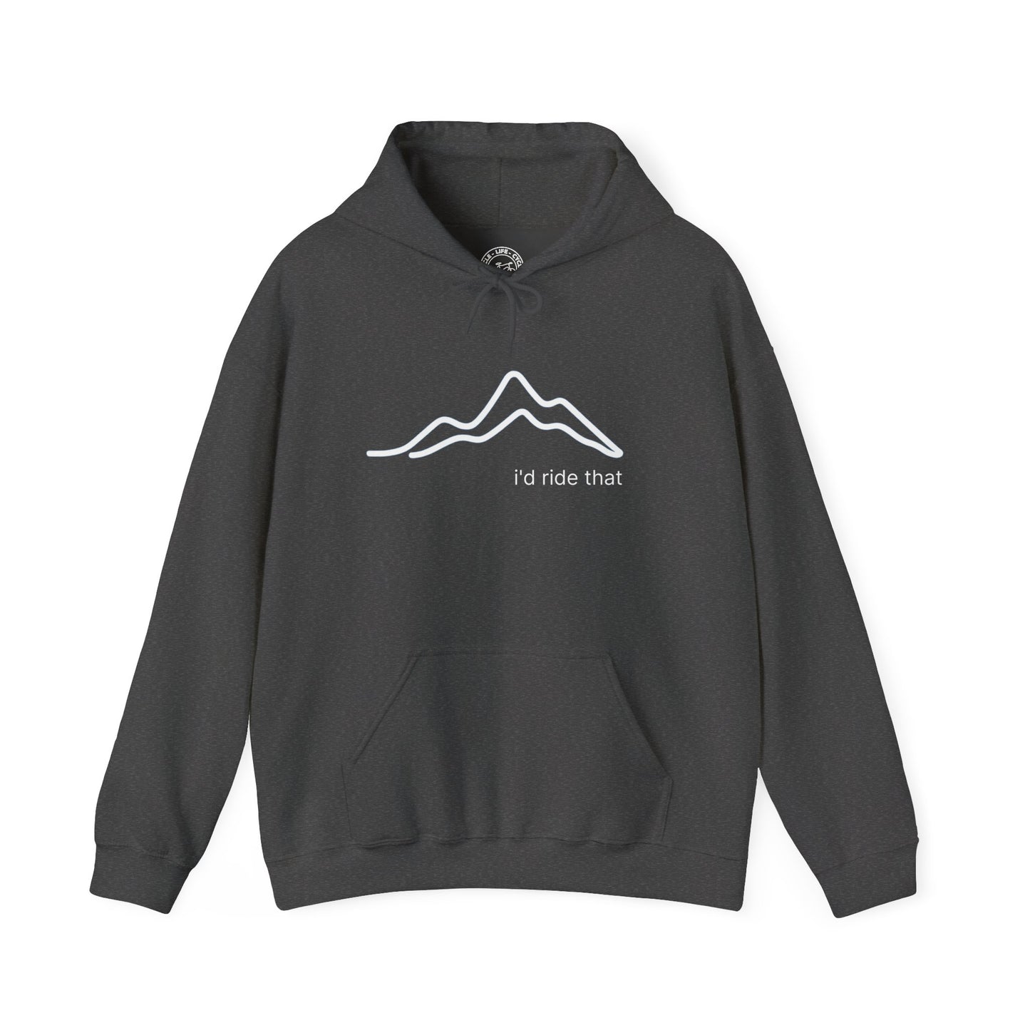 I’d Ride That Cycling Hoodie | Gildan 18500 Heavy Blend | Elevation Profile Bike Hoodie | Cycling Lifestyle Sweatshirt