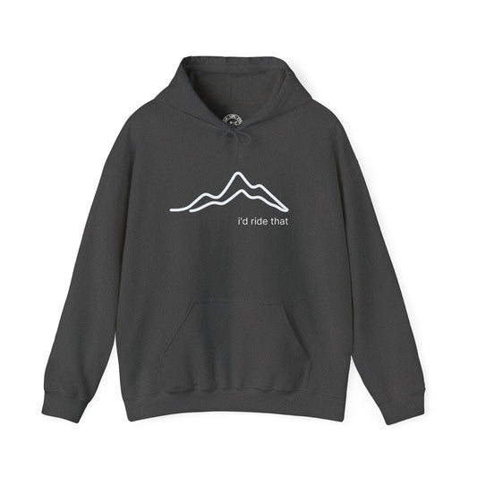 I’d Ride That Cycling Hoodie | Gildan 18500 Heavy Blend | Elevation Profile Bike Hoodie | Cycling Lifestyle Sweatshirt