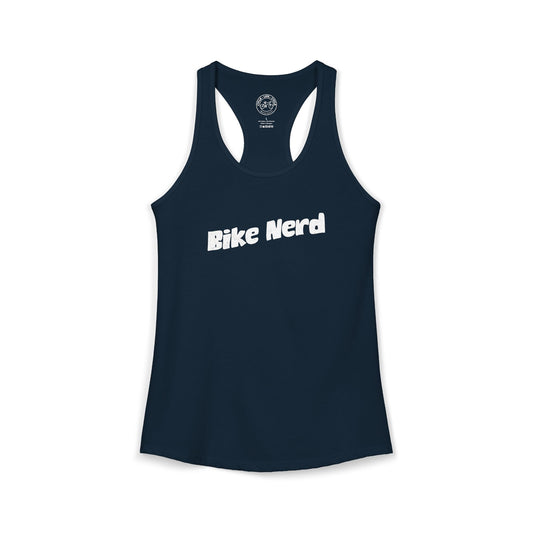 Bike Nerd Racerback Tank | Next Level 1533 Ideal Racerback | Cycling Humor Tank Top | Bike Lifestyle Women’s Tank