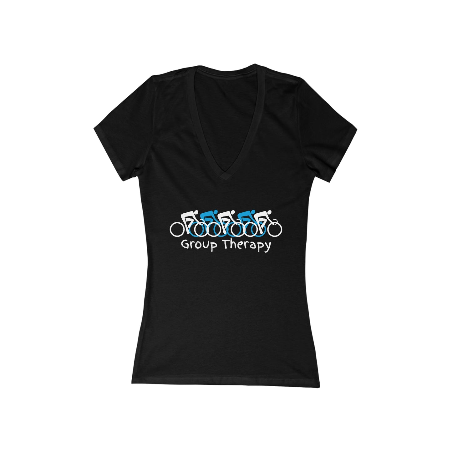 Women's Jersey Short Sleeve Deep V-Neck Tee