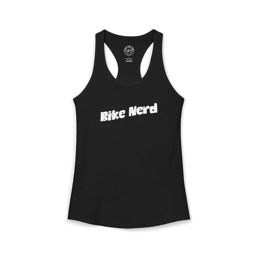Bike Nerd Racerback Tank | Next Level 1533 Ideal Racerback | Cycling Humor Tank Top | Bike Lifestyle Women’s Tank