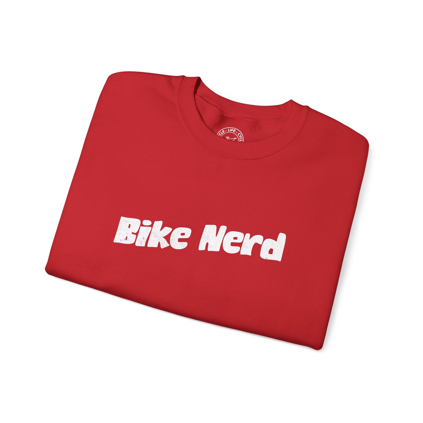 Bike Nerd Sweatshirt | Gildan 18000 Heavy Blend | Cycling Humor Crewneck | Bike Lifestyle Pullover