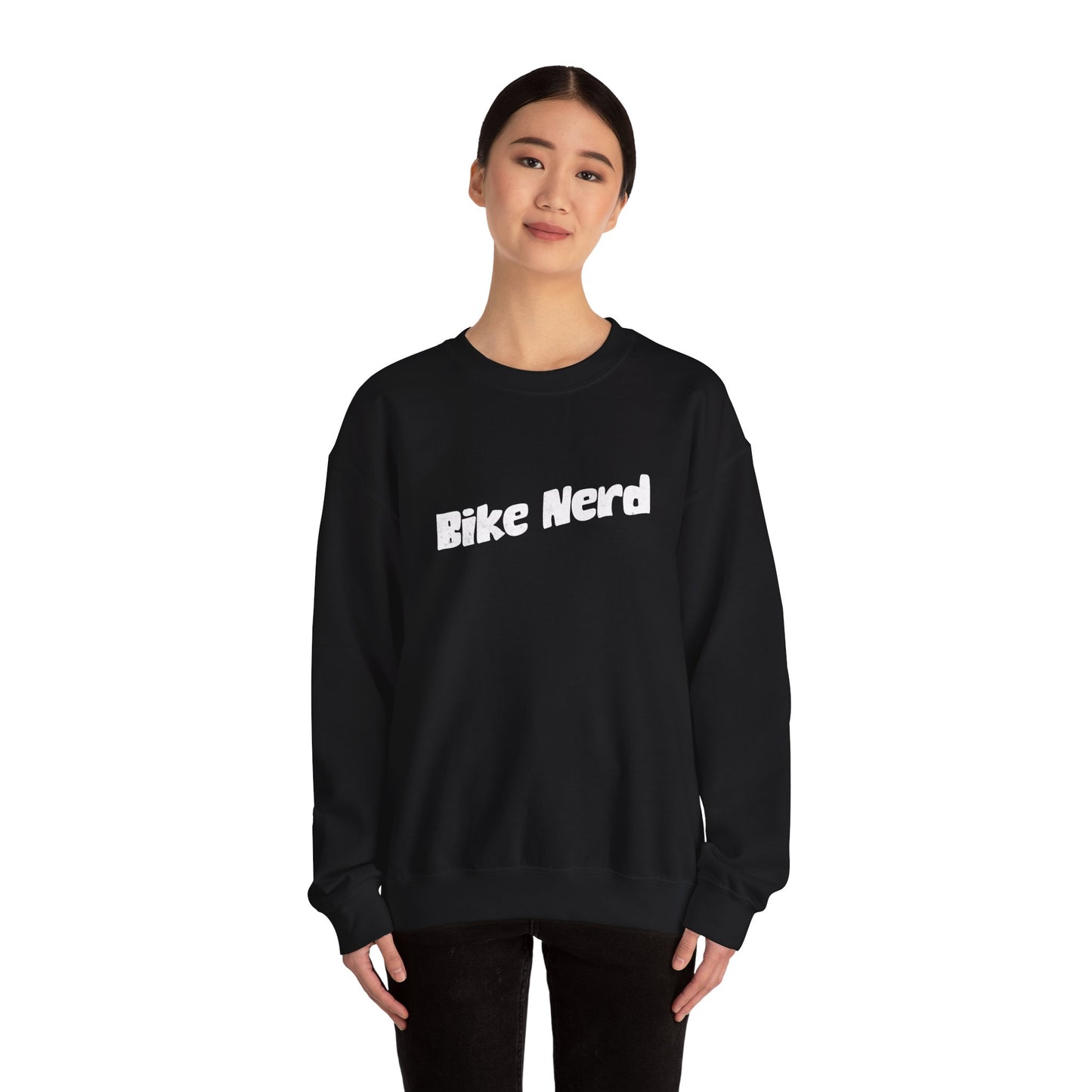 Bike Nerd Sweatshirt | Gildan 18000 Heavy Blend | Cycling Humor Crewneck | Bike Lifestyle Pullover