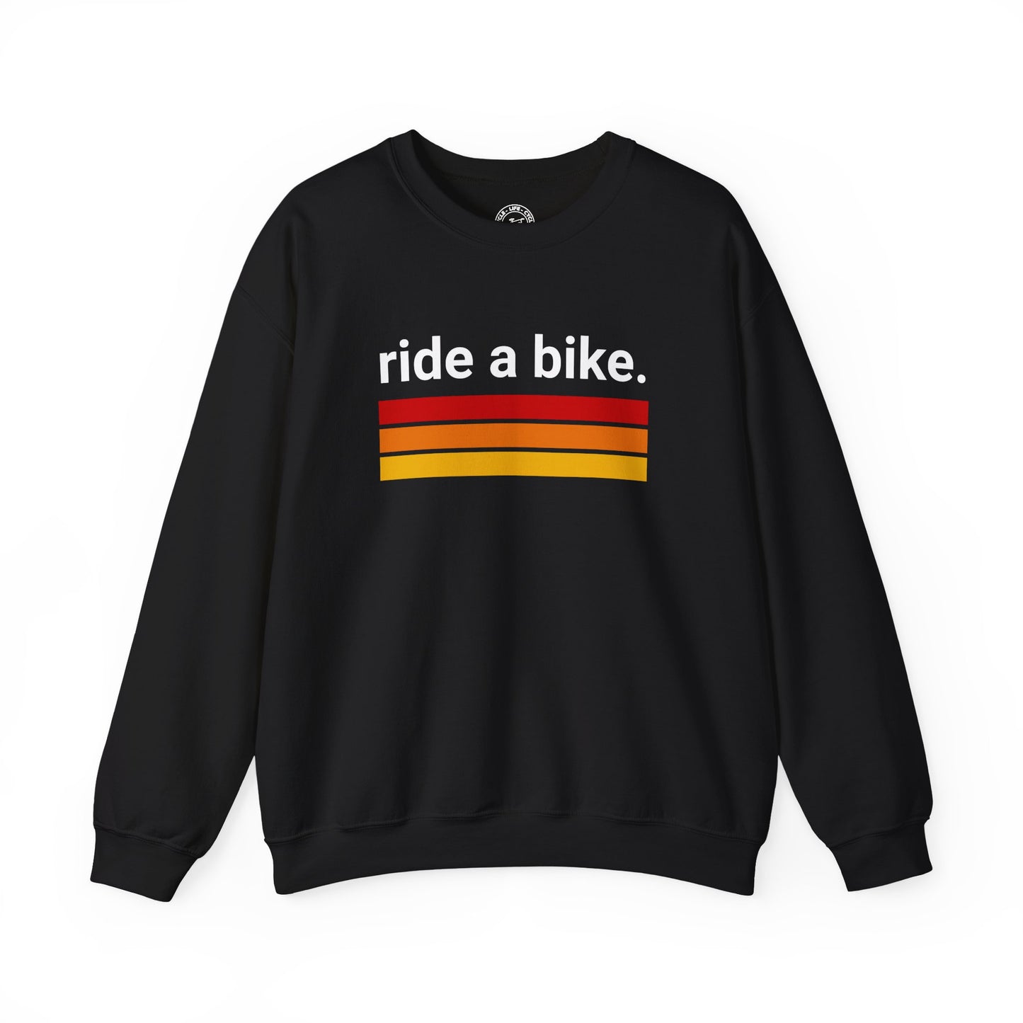 Ride a Bike Sweatshirt | Gildan 18000 Heavy Blend | Minimalist Cycling Crewneck | Bike Lifestyle Pullover