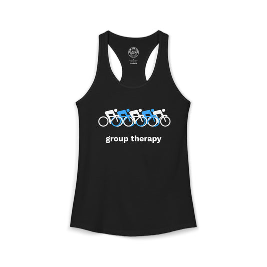 Group Therapy Cycling Racerback Tank | Next Level 1533 Ideal Racerback | Group Ride Tank Top | Bike Lifestyle Women’s Tank