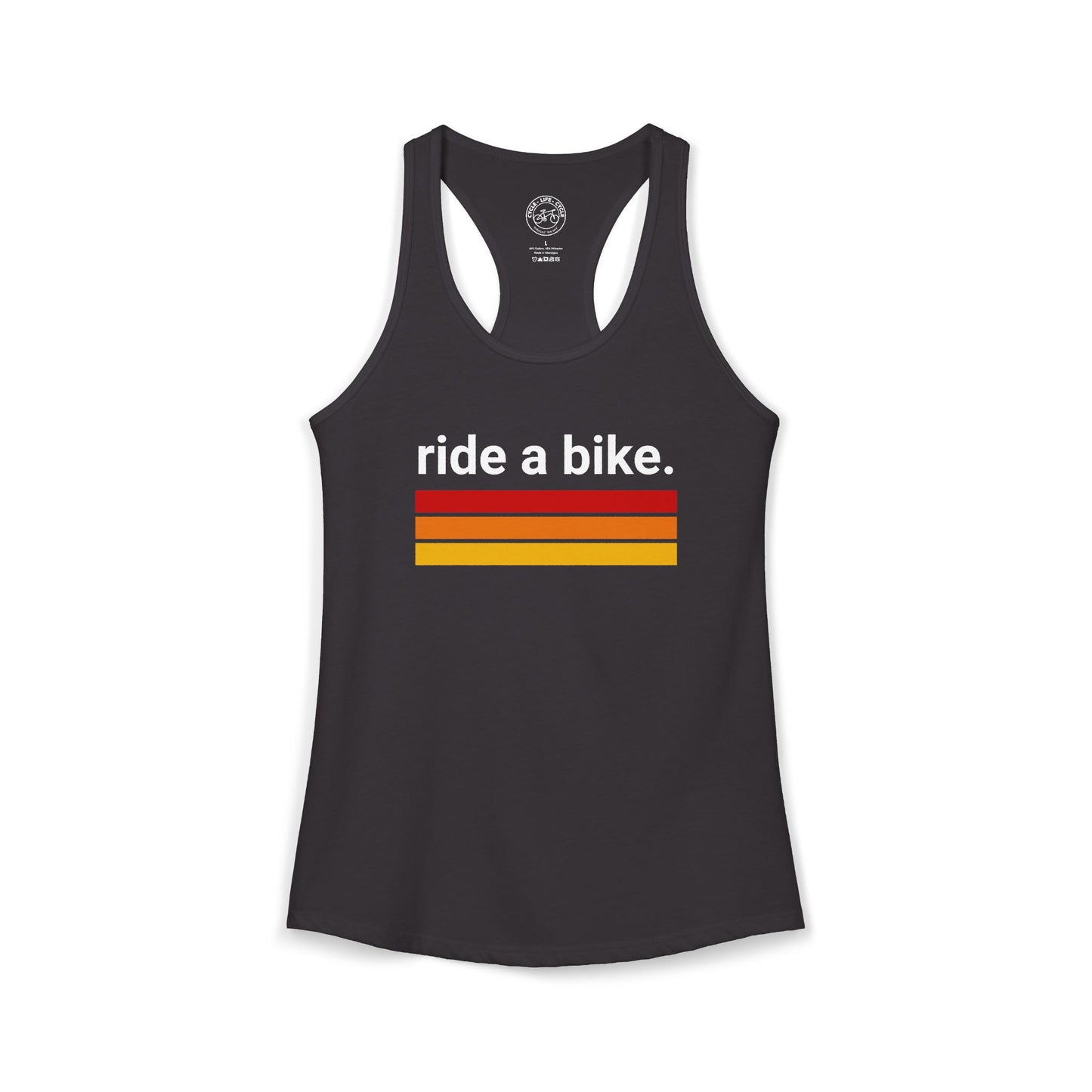 Ride a Bike Racerback Tank | Next Level 1533 Ideal Racerback | Cycling Tank Top | Bike Lifestyle Women’s Tank