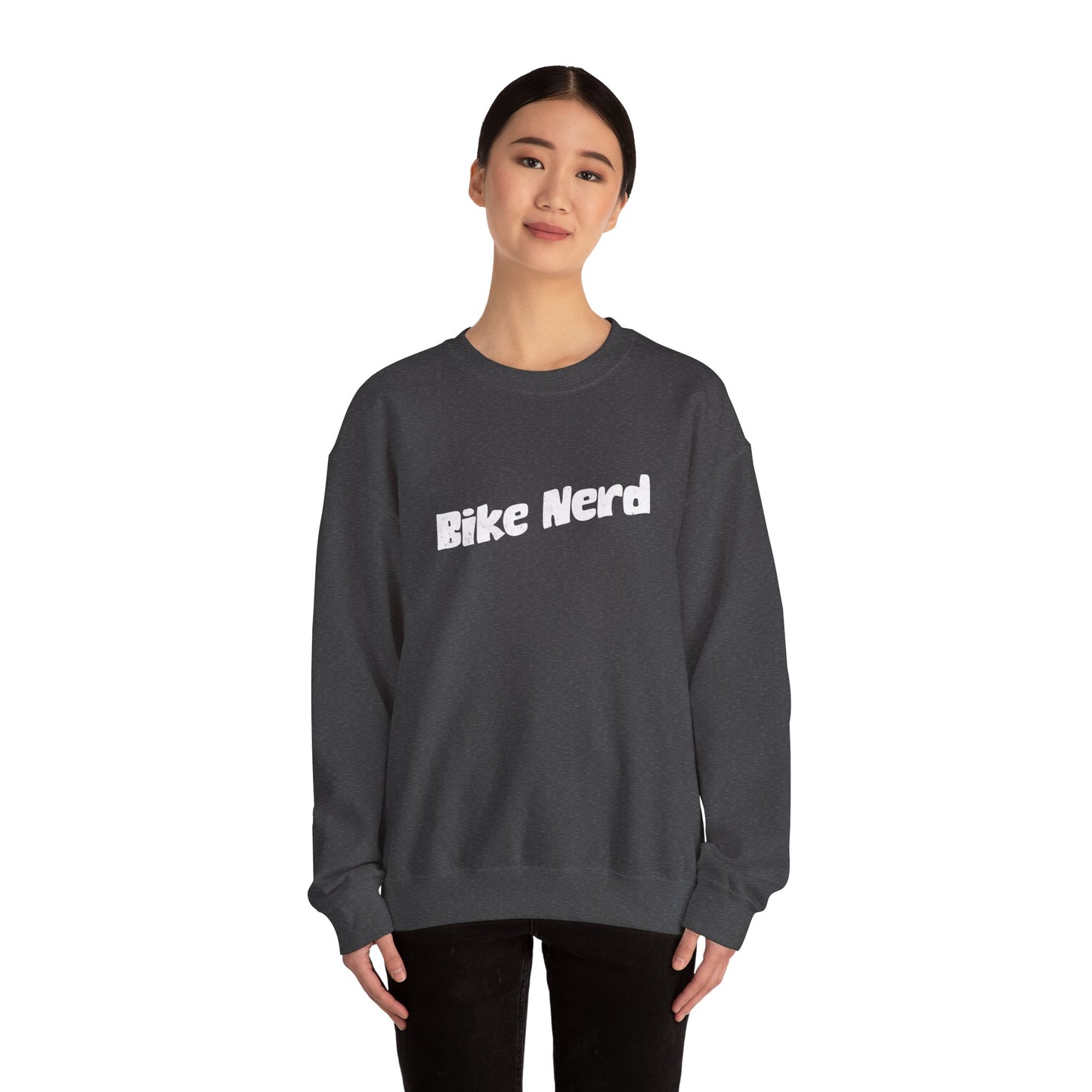 Bike Nerd Sweatshirt | Gildan 18000 Heavy Blend | Cycling Humor Crewneck | Bike Lifestyle Pullover